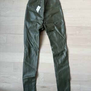 White House Black Market Sage Faux Leather Leggings